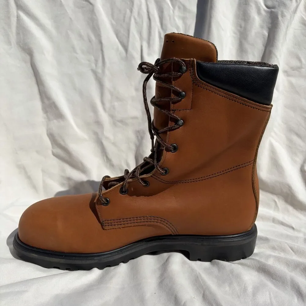 Red Wing 6015 GoreTex Waterproof Work Boots USA Made Sz 11D Brown Leather Safety